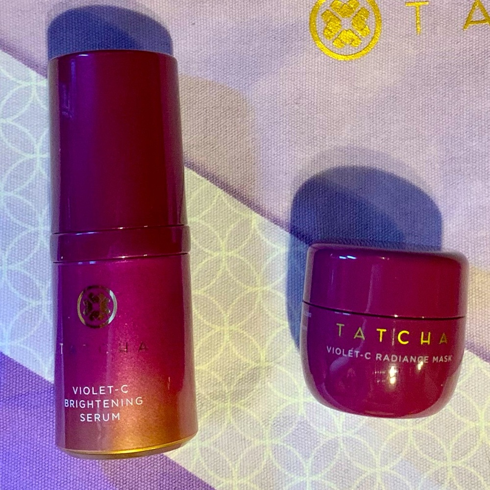 Tatcha Vitamin C Serum & Mask both Travel Sizes